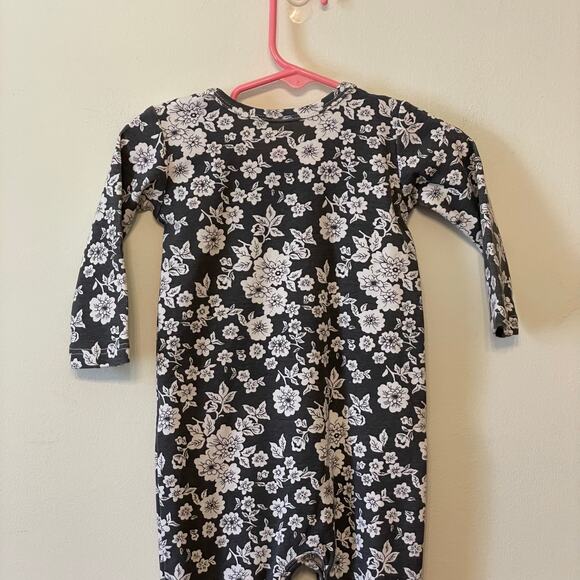 Giggle Moon baby Girls 12 Months floral ruffle one piece onsie multicolor summer - Picture 6 of 7